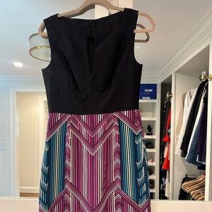 Trina Turk geometric print silk dress